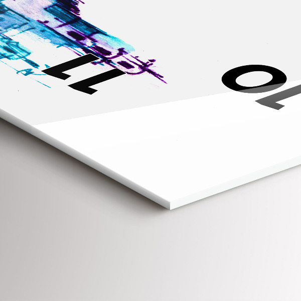 Horloge rectangulaire verticale Lac du parc Cello