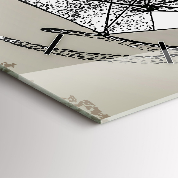 Horloge rectangulaire verticale Tête de cerf