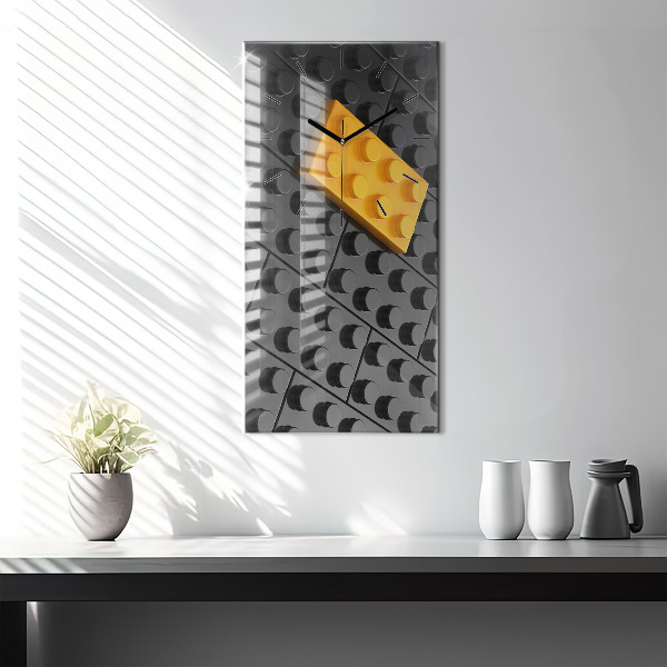 Horloge rectangulaire verticale Blocs de jouets