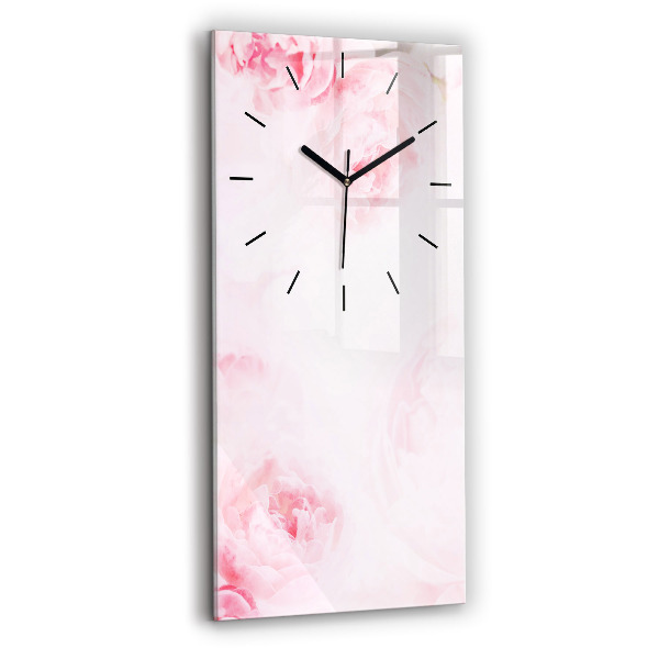 Horloge rectangulaire verticale Fleurs en fleurs