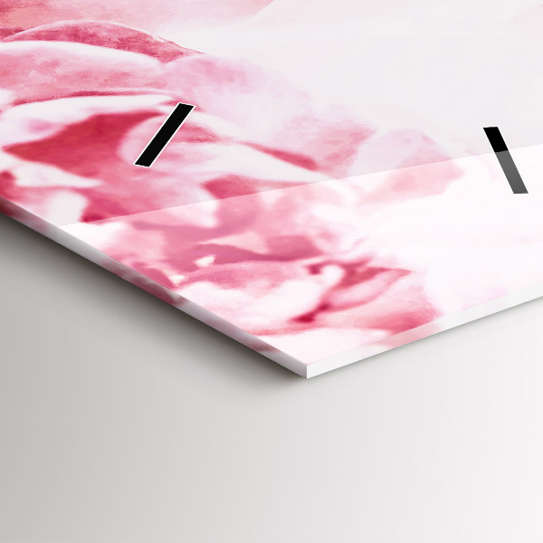 Horloge rectangulaire verticale Fleurs en fleurs