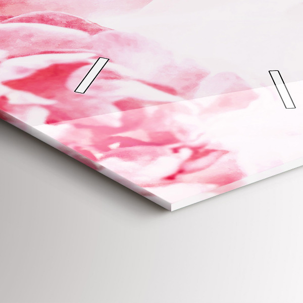 Horloge rectangulaire verticale Fleurs en fleurs