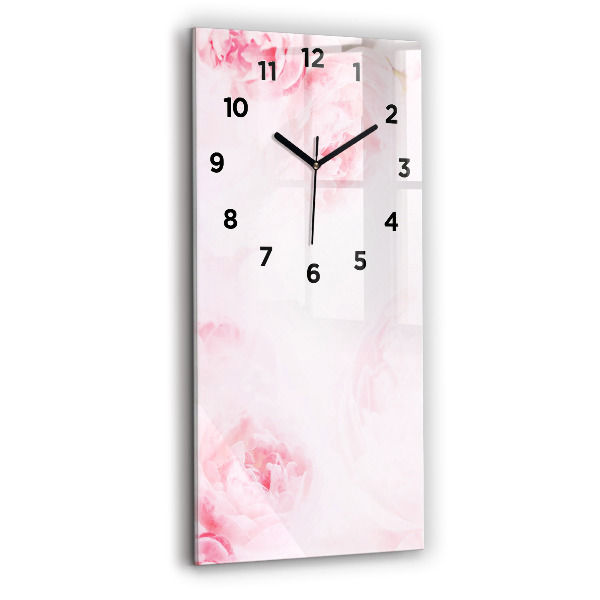 Horloge rectangulaire verticale Fleurs en fleurs