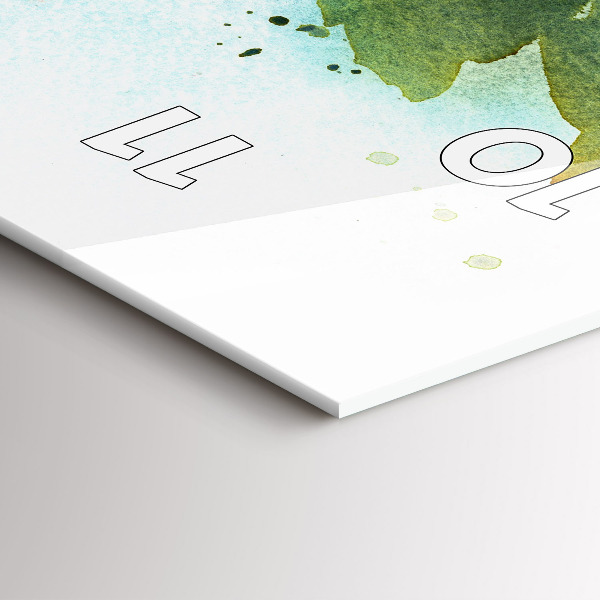 Horloge rectangulaire verticale Visualisation de la nature