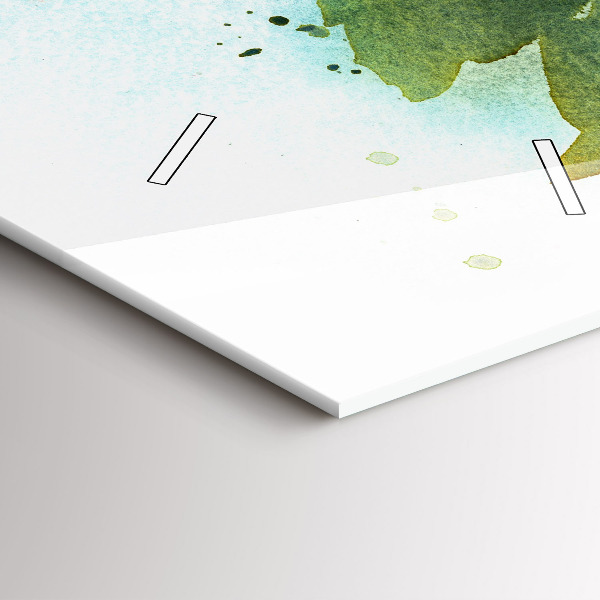 Horloge rectangulaire verticale Visualisation de la nature