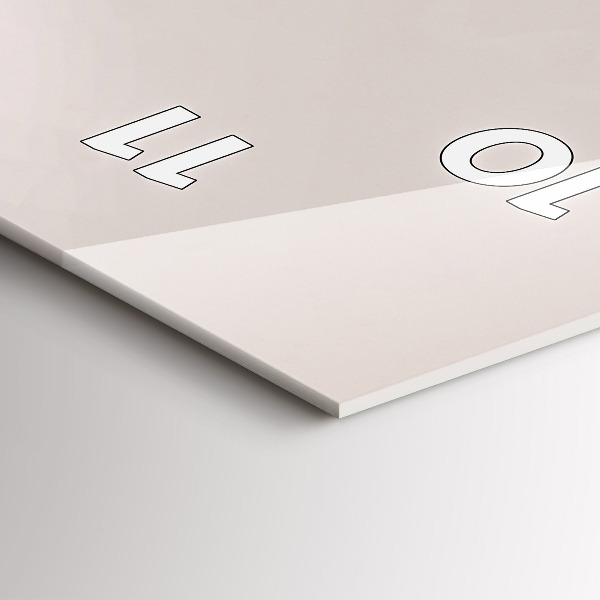 Horloge rectangulaire verticale Oiseau de prédation