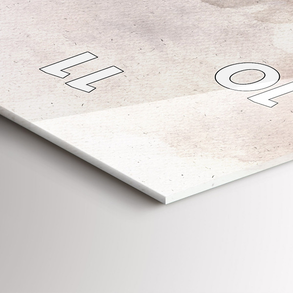 Horloge rectangulaire verticale Visages abstraits