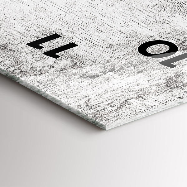 Horloge rectangulaire verticale Plantes ornementales