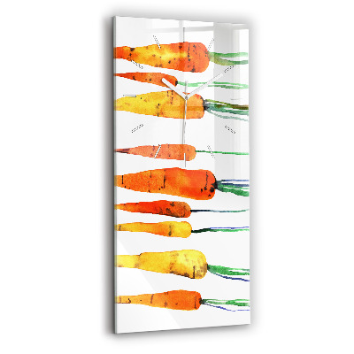 Horloge murale verticale Illustration de carotte