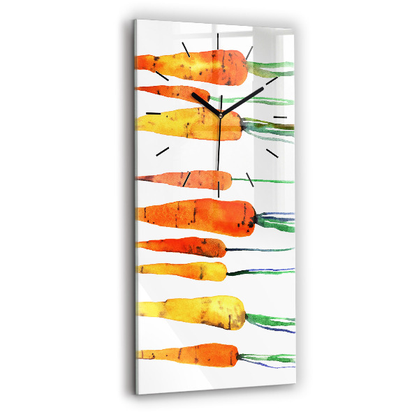 Horloge murale verticale Illustration de carotte