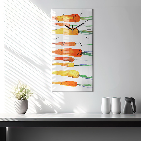 Horloge murale verticale Illustration de carotte