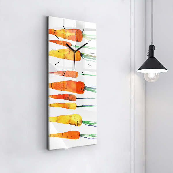 Horloge murale verticale Illustration de carotte