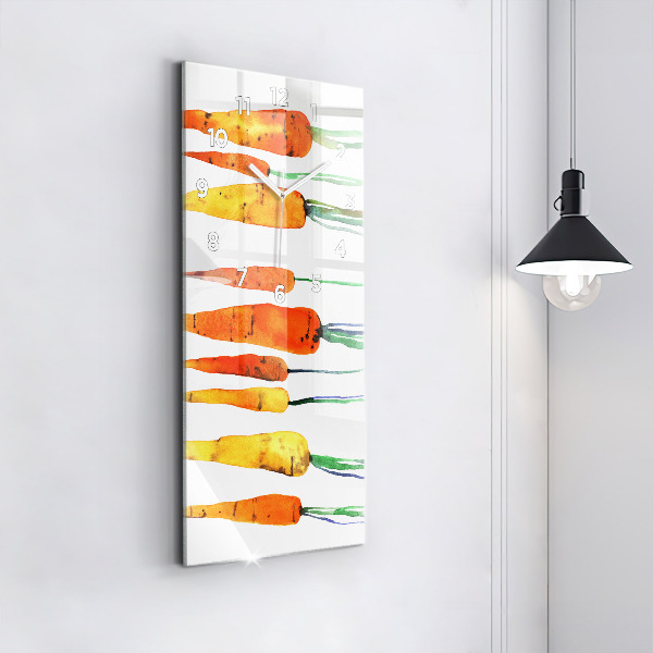 Horloge murale verticale Illustration de carotte