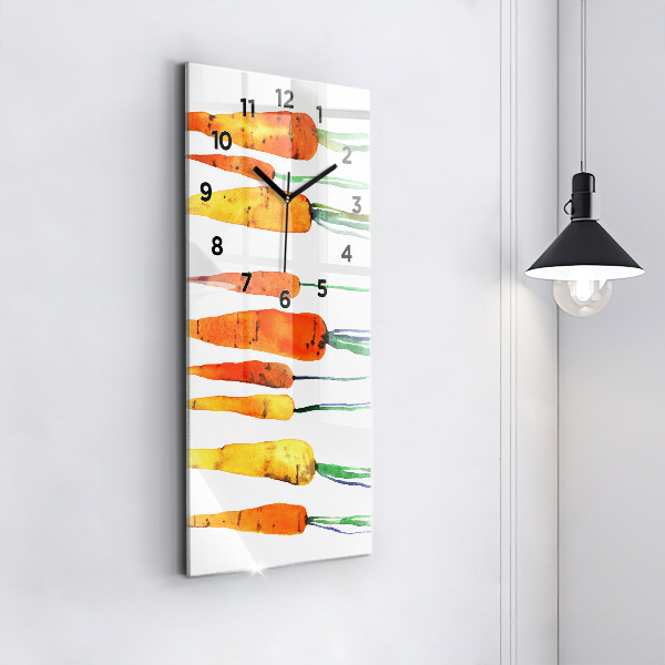 Horloge murale verticale Illustration de carotte