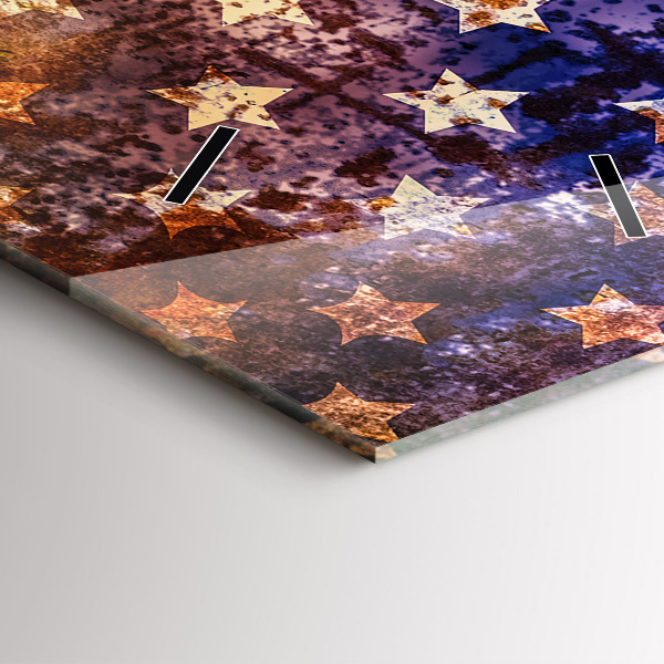 Horloge murale verticale Drapeau américain vintage