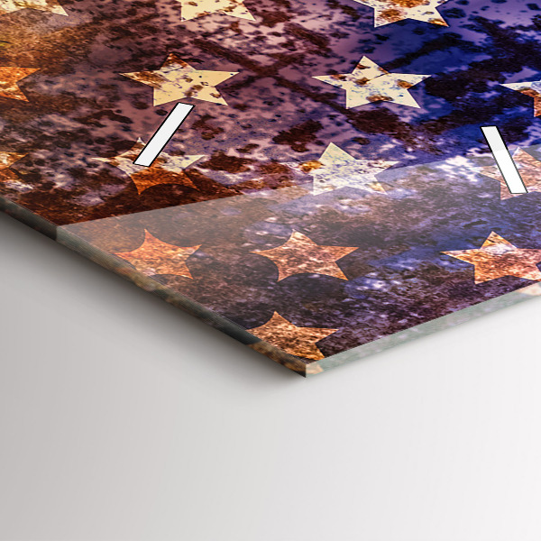 Horloge murale verticale Drapeau américain vintage