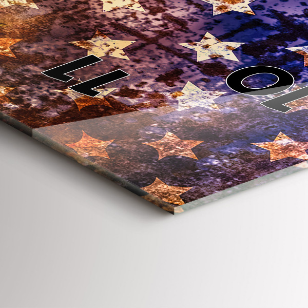 Horloge murale verticale Drapeau américain vintage