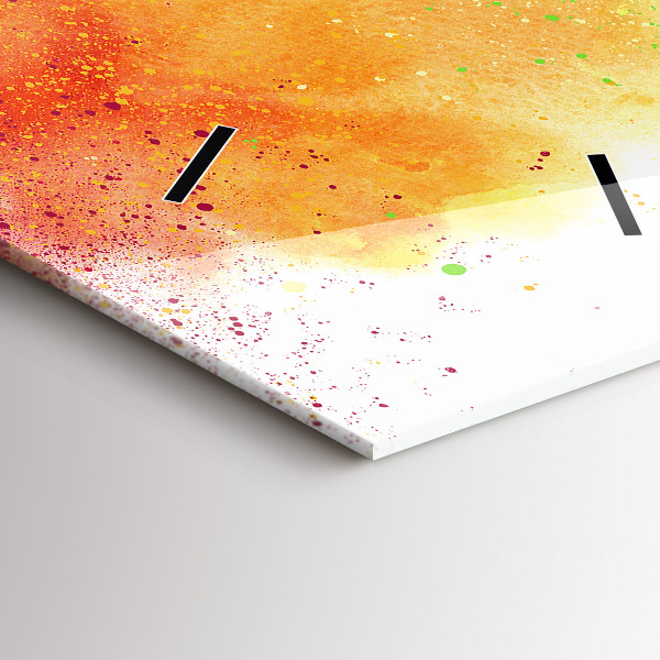 Horloge murale verticale Arc-en-ciel abstrait