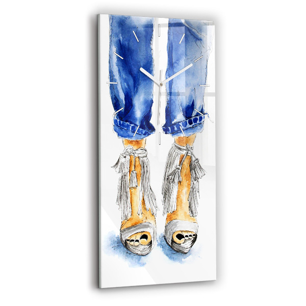 Horloge murale verticale Talons hauts pour femmes