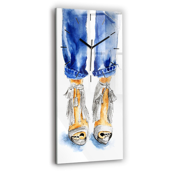 Horloge murale verticale Talons hauts pour femmes