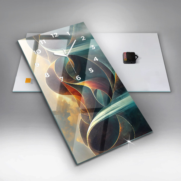 Horloge murale verticale Cascade qui coule