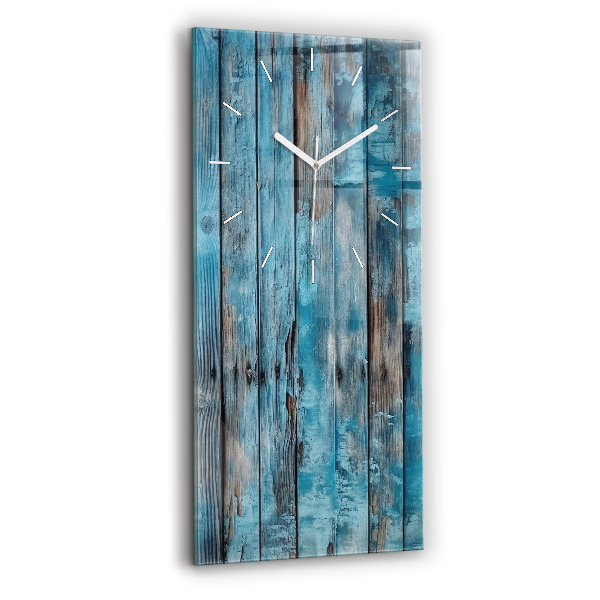 Horloge murale verticale Tableaux bleus