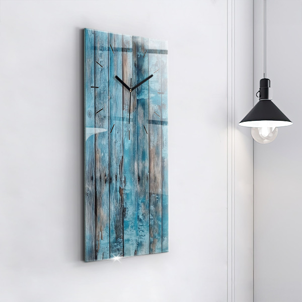 Horloge murale verticale Tableaux bleus