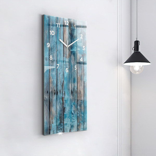 Horloge murale verticale Tableaux bleus