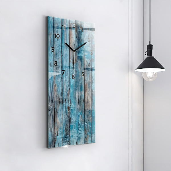 Horloge murale verticale Tableaux bleus