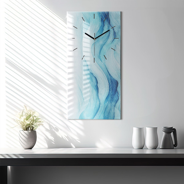 Horloge murale verticale Nuages bleus