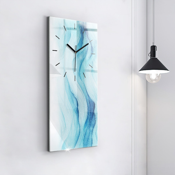 Horloge murale verticale Nuages bleus