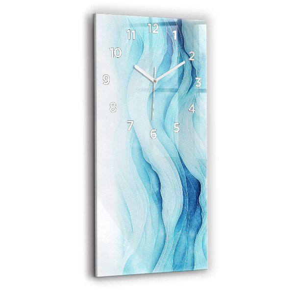 Horloge murale verticale Nuages bleus