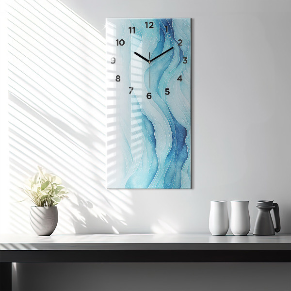 Horloge murale verticale Nuages bleus