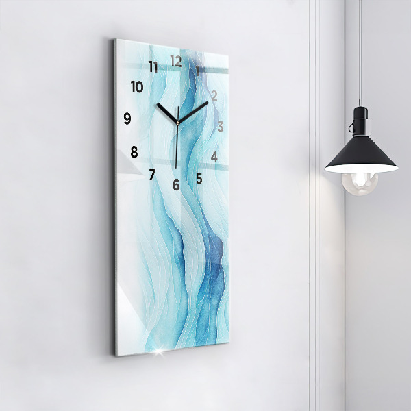 Horloge murale verticale Nuages bleus
