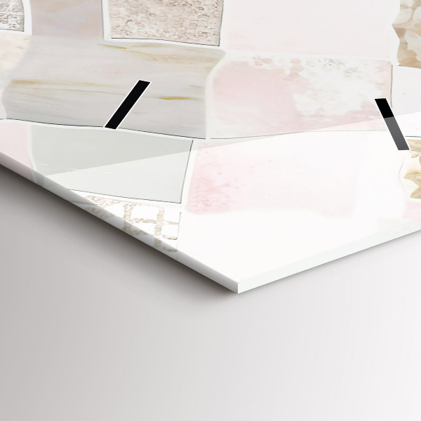 Horloge murale verticale Tuiles colorées