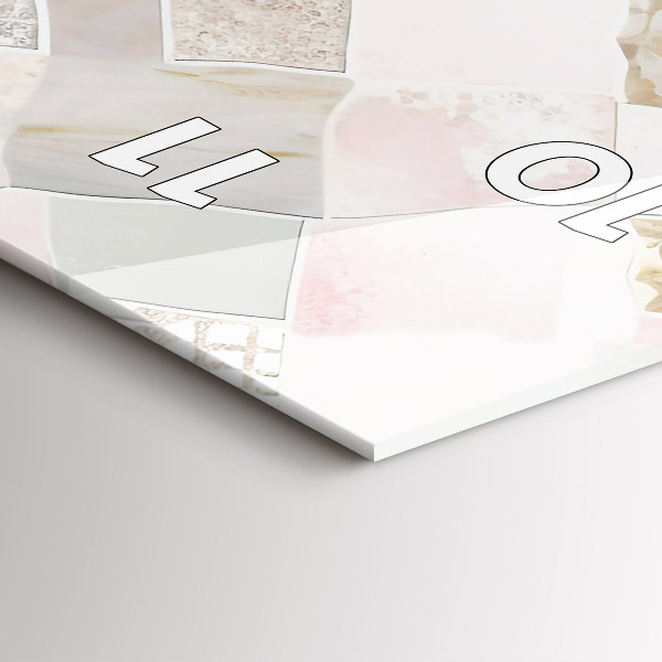 Horloge murale verticale Tuiles colorées