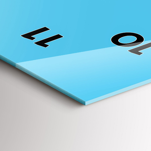 Horloge murale verticale 'Dessin d''ampoule'