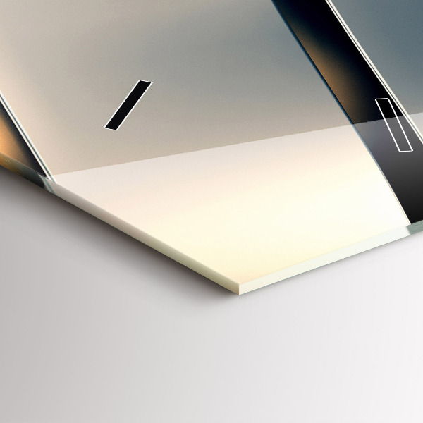 Horloge murale verticale Motif argenté