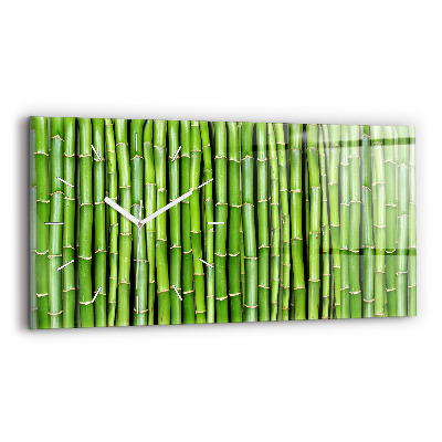 Horloge rectangulaire horizontale Bambou asiatique