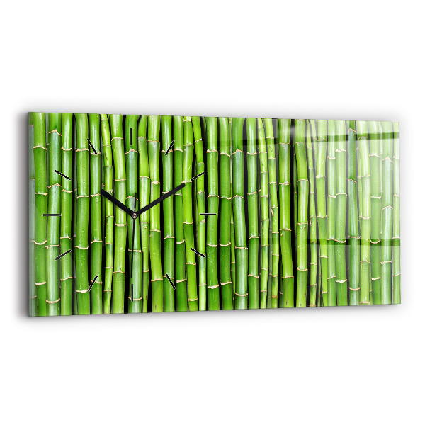 Horloge rectangulaire horizontale Bambou asiatique