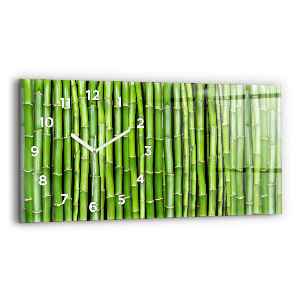 Horloge rectangulaire horizontale Bambou asiatique