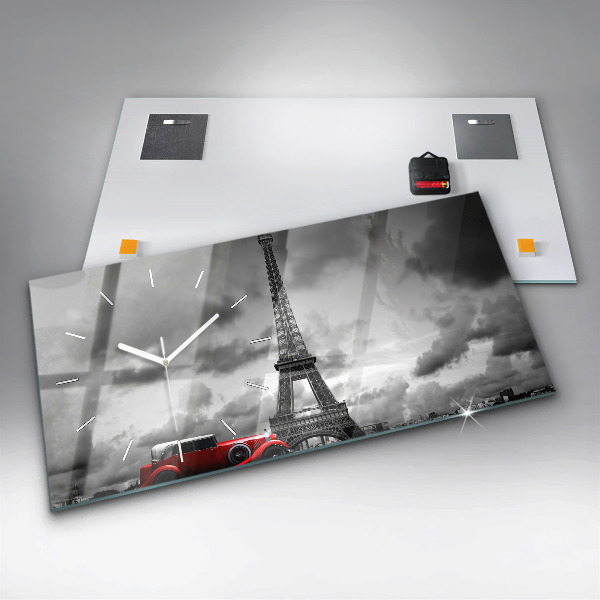 Horloge rectangulaire horizontale Tour Effel Paris