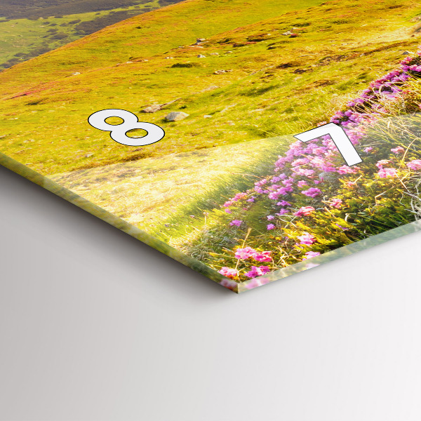 Horloge rectangulaire horizontale Paysage de montagne