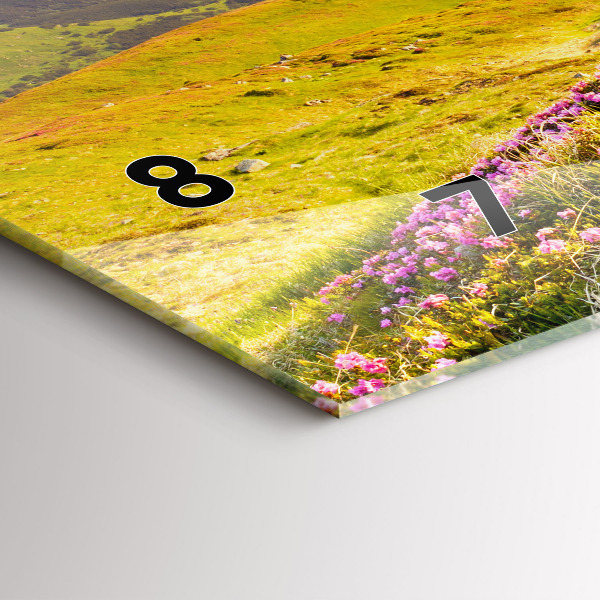 Horloge rectangulaire horizontale Paysage de montagne