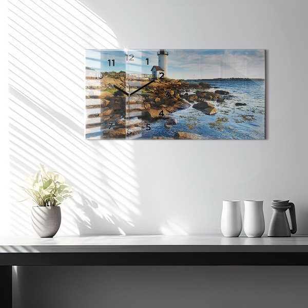 Horloge rectangulaire horizontale 'Phare d''Annisquam'