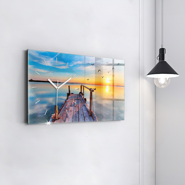 Horloge rectangulaire horizontale Jetée du lac