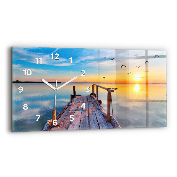 Horloge rectangulaire horizontale Jetée du lac