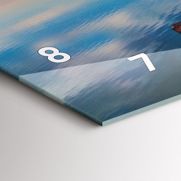 Horloge rectangulaire horizontale Jetée du lac