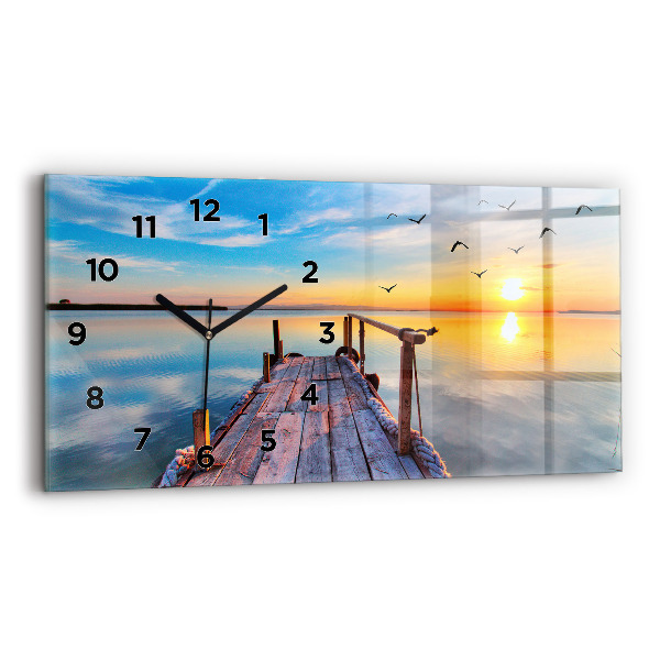 Horloge rectangulaire horizontale Jetée du lac