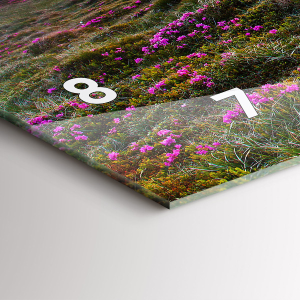 Horloge rectangulaire horizontale Fleurs du lever du soleil